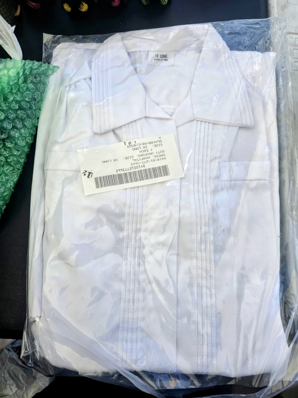 Nurses White Uniform Dress 10 Long - Picture 5 of 6